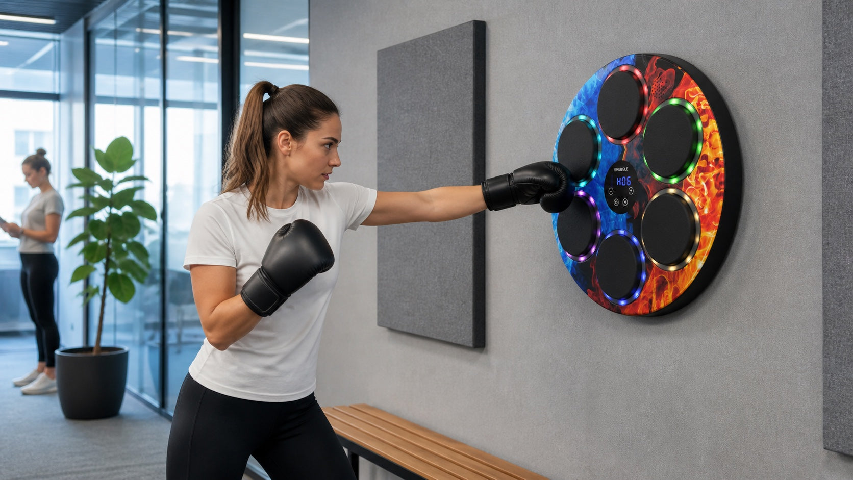 SHUBOLE Music Boxing Trainer in an office wellness space